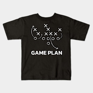 Game Plan (White) Kids T-Shirt